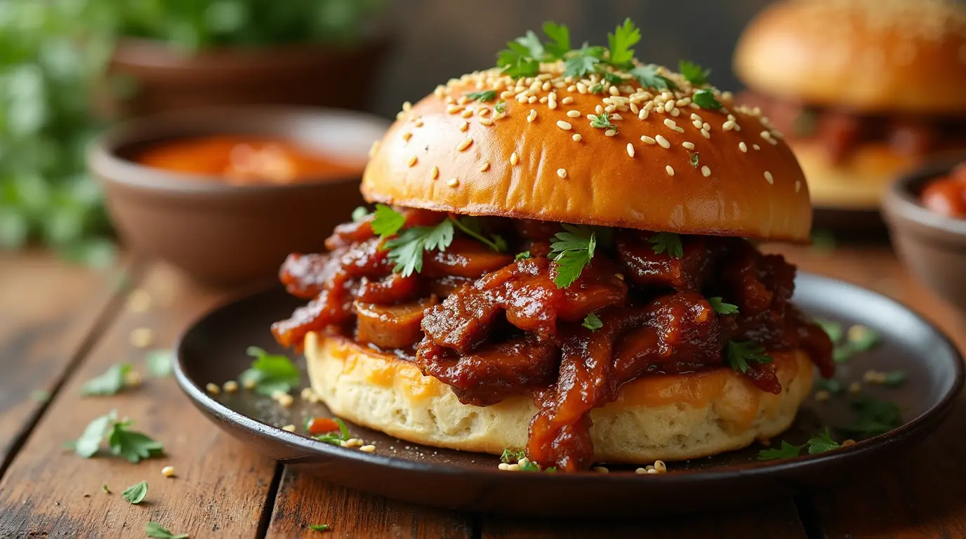 BBQ brisket sandwich