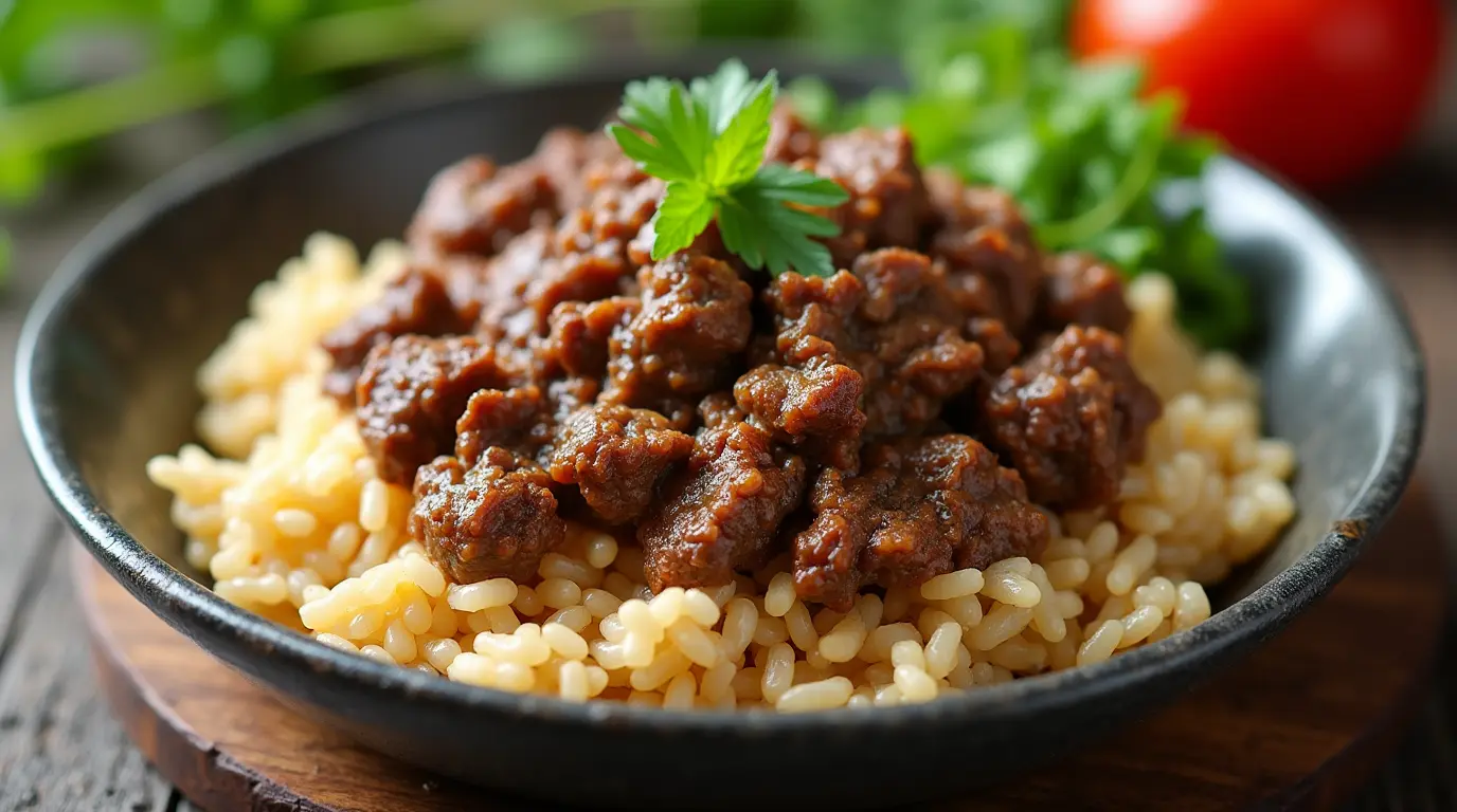 ground beef and rice