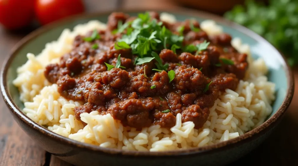 Ground Beef and Rice