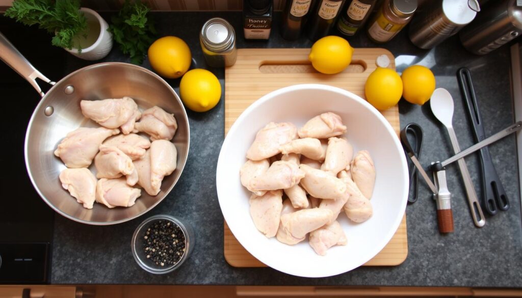 Lemon Pepper Wings with Honey