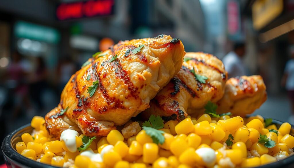 Street Corn Chicken Rice Bowl