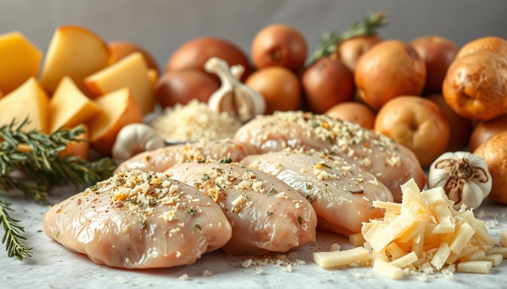 Garlic Parmesan Chicken and Potatoes