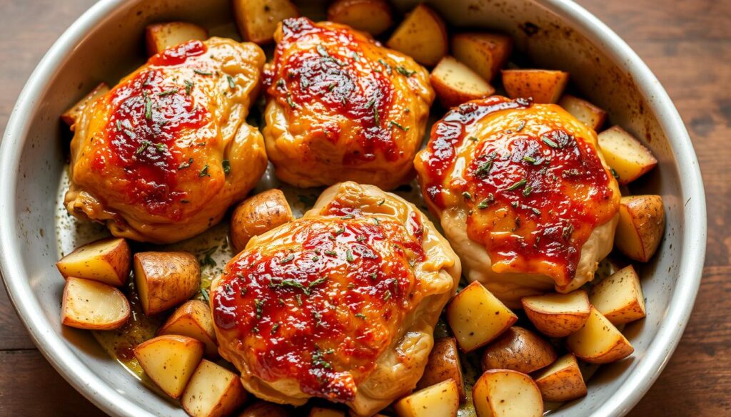 Garlic Parmesan Chicken and Potatoes