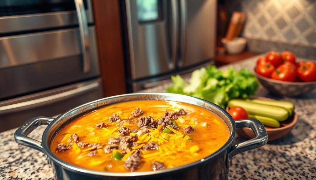 Keto Cheeseburger Soup